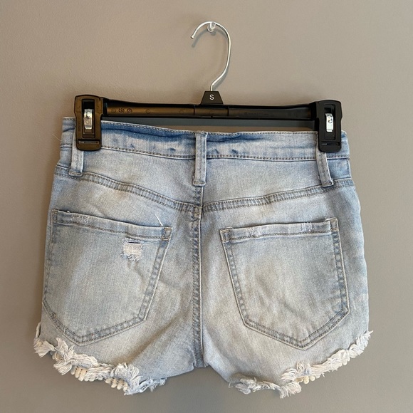 High-rise Shortie Jean Shorts - Picture 2 of 2